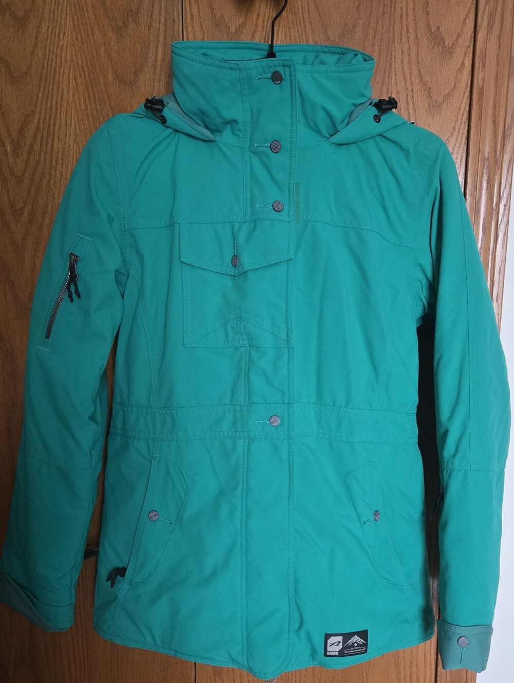 Orage Prime 10 Womens S Teal Waterproof Insulated Ski Snow Jacket Hooded